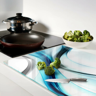 Chopping board Waves in shades of blue