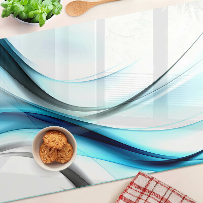 Chopping board Waves in shades of blue