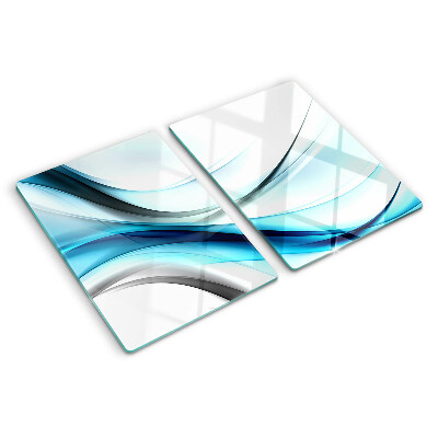 Chopping board Waves in shades of blue