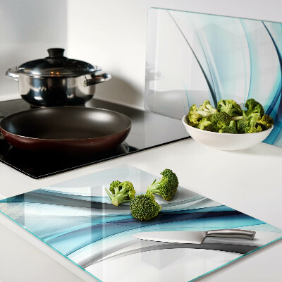Chopping board Waves in shades of blue