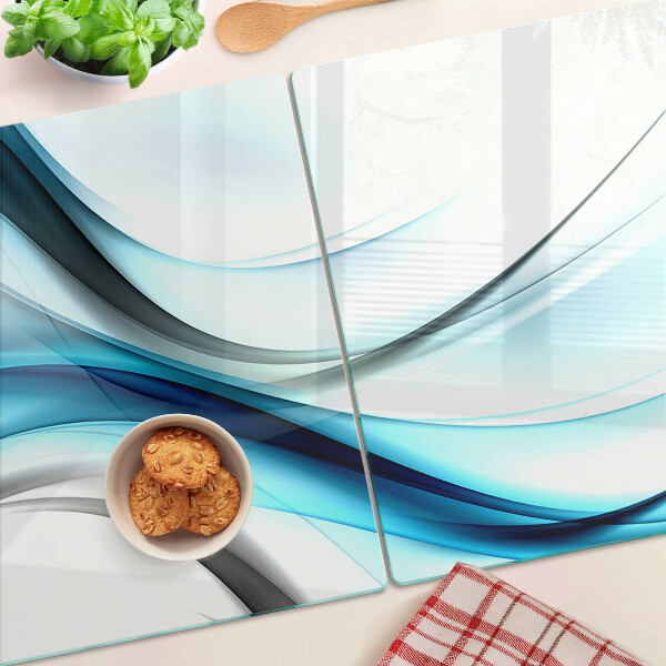 Chopping board Waves in shades of blue