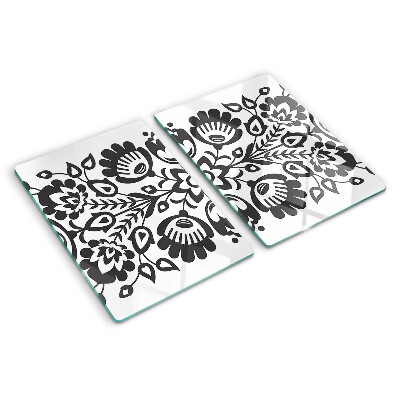 Chopping board Floral motif in folk style