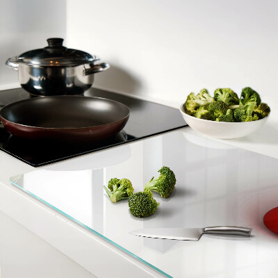 Chopping board glass Red circle on a transparent background
