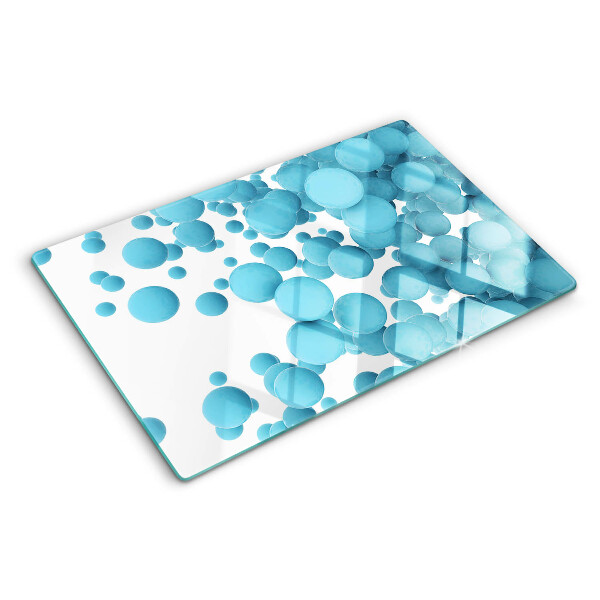 Chopping board Bubbles in shades of blue