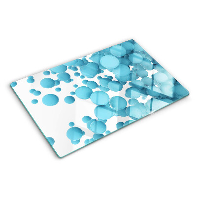 Chopping board Bubbles in shades of blue