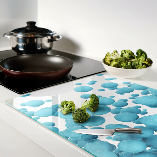 Chopping board Bubbles in shades of blue