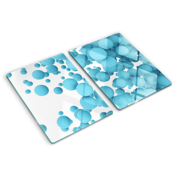Chopping board Bubbles in shades of blue