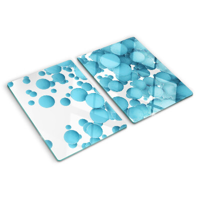 Chopping board Bubbles in shades of blue