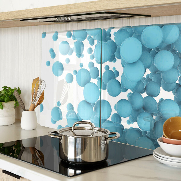 Chopping board Bubbles in shades of blue
