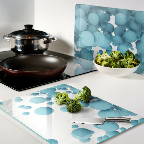 Chopping board Bubbles in shades of blue