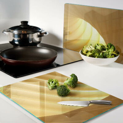 Cutting board Golden waves and windows