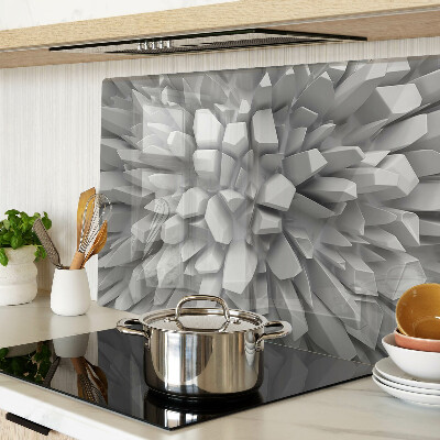 Chopping board Crystal structures in shades of gray