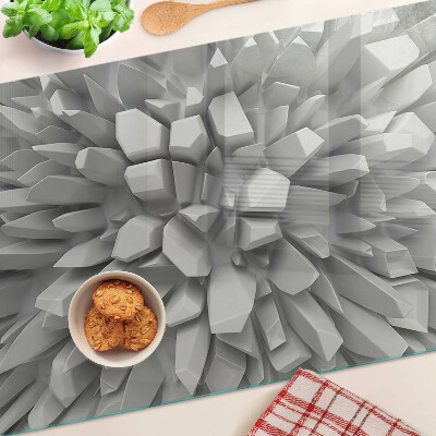 Chopping board Crystal structures in shades of gray