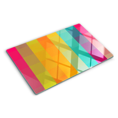 Cutting board Colorful geometry with gradient