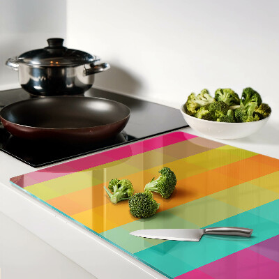 Cutting board Colorful geometry with gradient