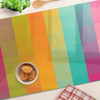 Cutting board Colorful geometry with gradient