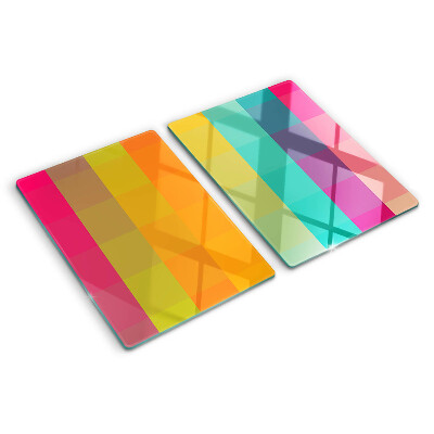 Cutting board Colorful geometry with gradient