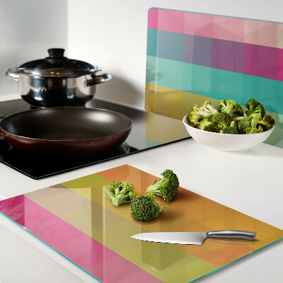 Cutting board Colorful geometry with gradient