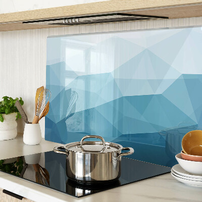 Cutting board Blue Triangle Gradient
