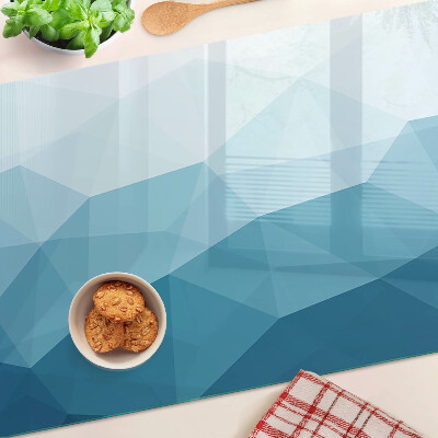 Cutting board Blue Triangle Gradient