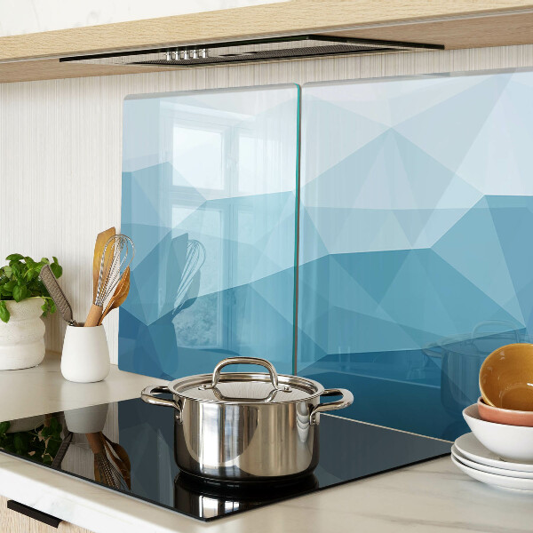Cutting board Blue Triangle Gradient
