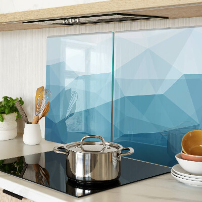 Cutting board Blue Triangle Gradient
