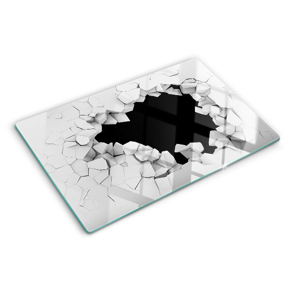 Chopping board glass Cracked wall