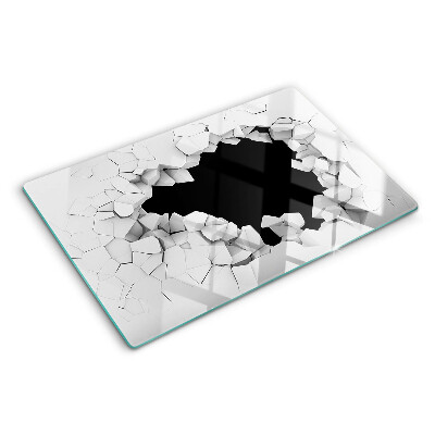 Chopping board glass Cracked wall