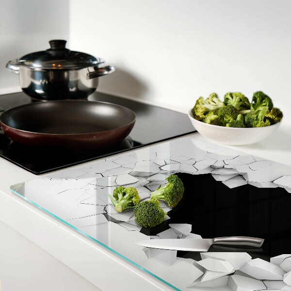Chopping board glass Cracked wall