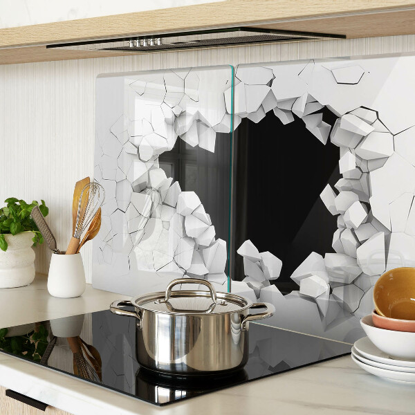 Chopping board glass Cracked wall