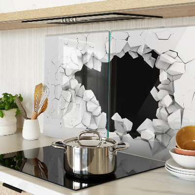 Chopping board glass Cracked wall