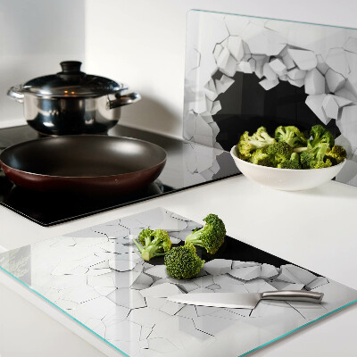 Chopping board glass Cracked wall