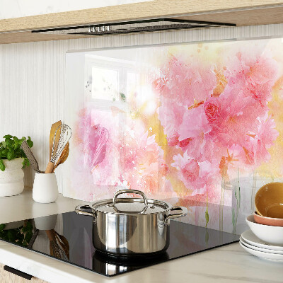 Cutting board Floral watercolors in pastel colors