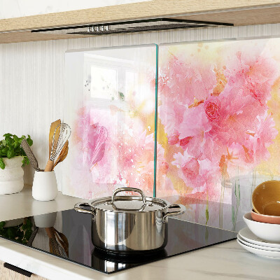 Cutting board Floral watercolors in pastel colors
