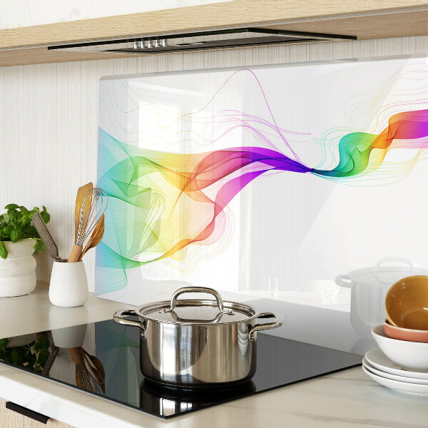 Chopping board Rainbow waves of colors