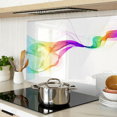 Chopping board Rainbow waves of colors