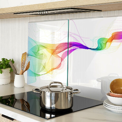 Chopping board Rainbow waves of colors