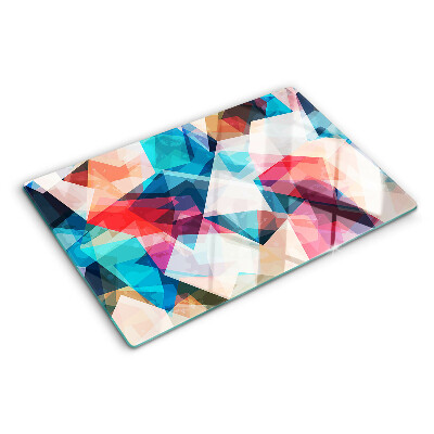 Cutting board Abstract geometries in pastel colors