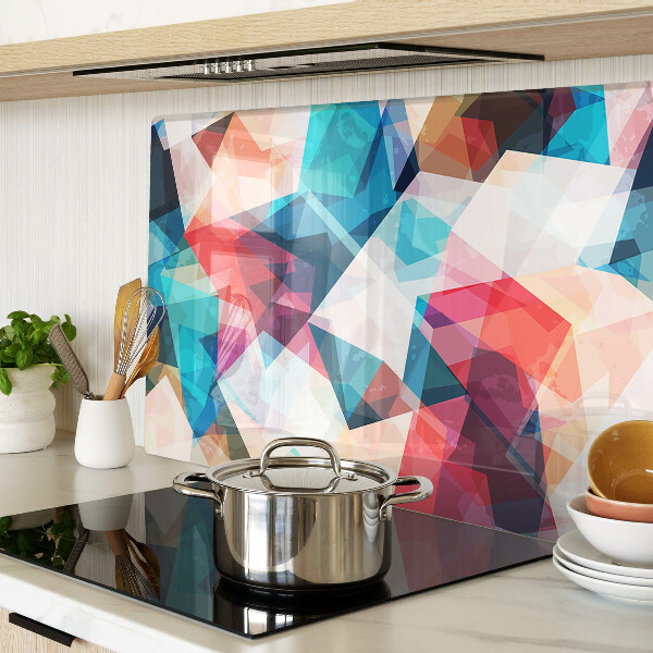Cutting board Abstract geometries in pastel colors