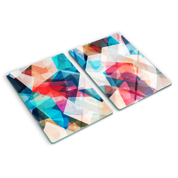 Cutting board Abstract geometries in pastel colors
