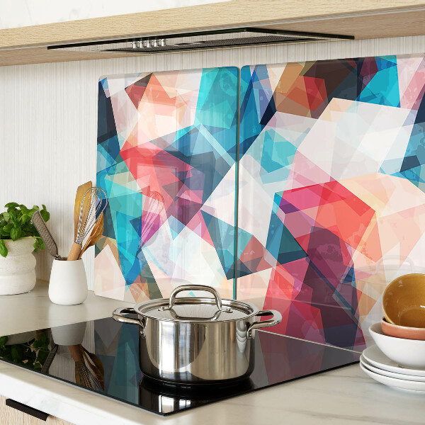 Cutting board Abstract geometries in pastel colors