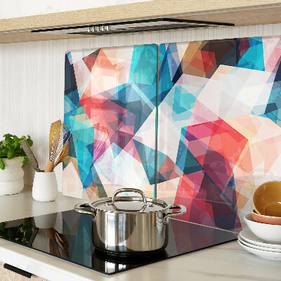 Cutting board Abstract geometries in pastel colors