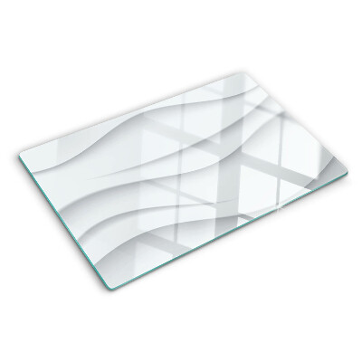 Glass kitchen board Waves and lines