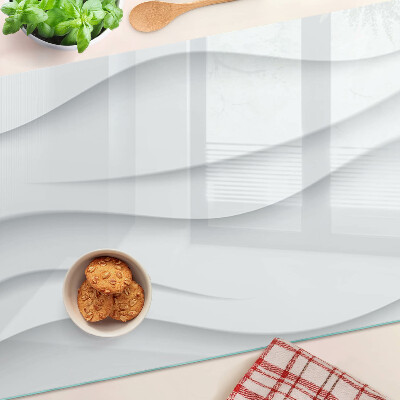 Glass kitchen board Waves and lines