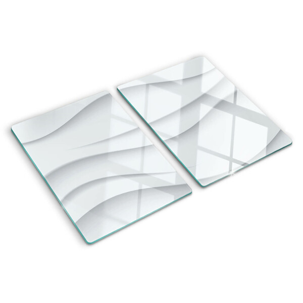 Glass kitchen board Waves and lines