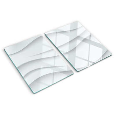 Glass kitchen board Waves and lines