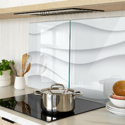 Glass kitchen board Waves and lines