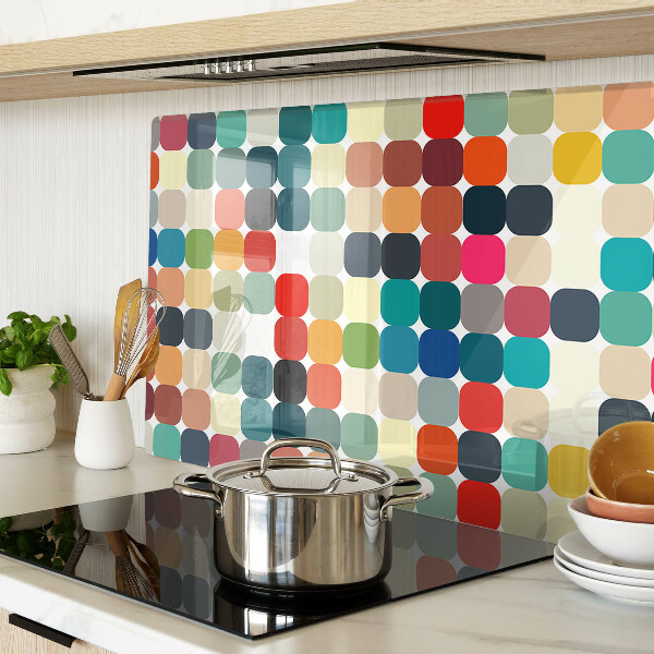 Chopping board Colored circles in a grid