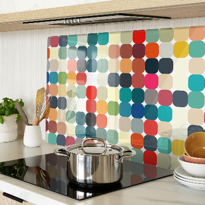 Chopping board Colored circles in a grid