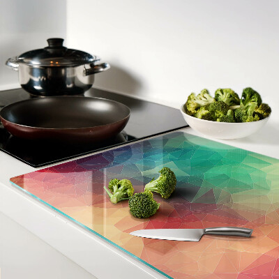 Glass cutting board Abstract geometric pattern